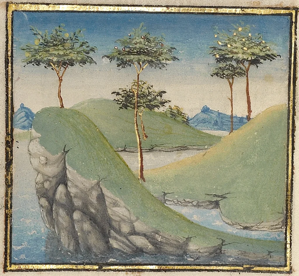 An illustration from Miroir Historial, 2 vols., 1475, leaf 25