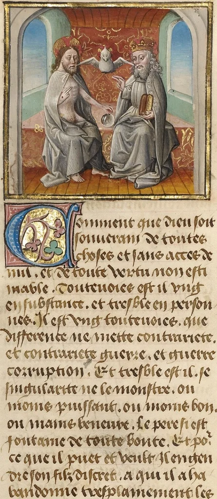 An illustration from Miroir Historial, 2 vols., 1475, leaf 5