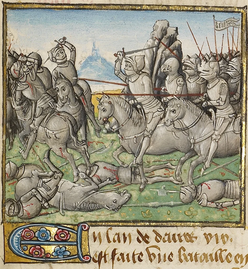An illustration from Miroir Historial, 2 vols., 1475, leaf 74