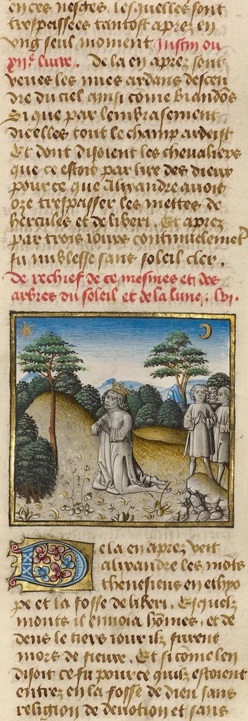 An illustration from Miroir Historial, 2 vols., 1475, leaf 83