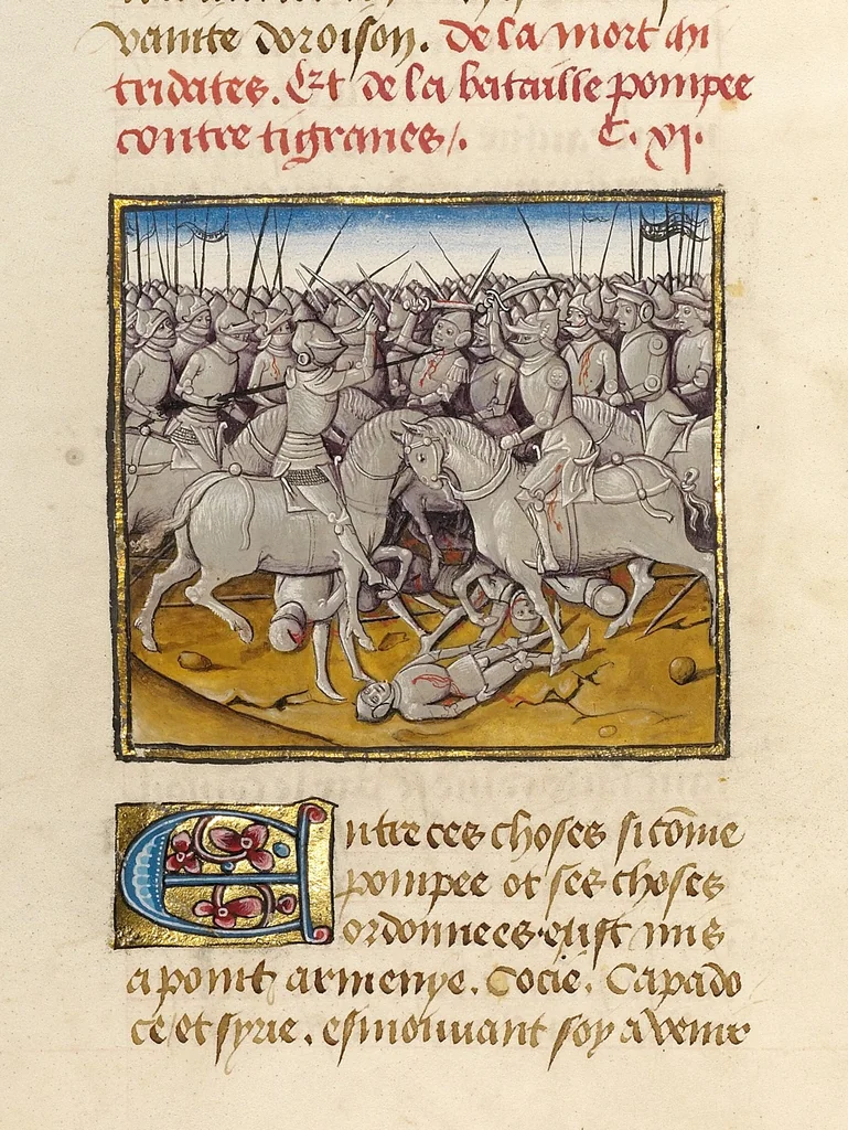An illustration from Miroir Historial, 2 vols., 1475, leaf 90