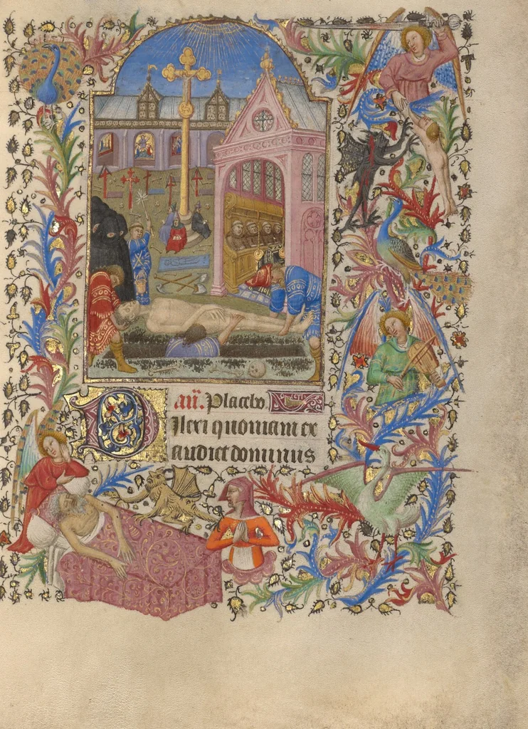 An illustration from Book of Hours, 1420, leaf 1