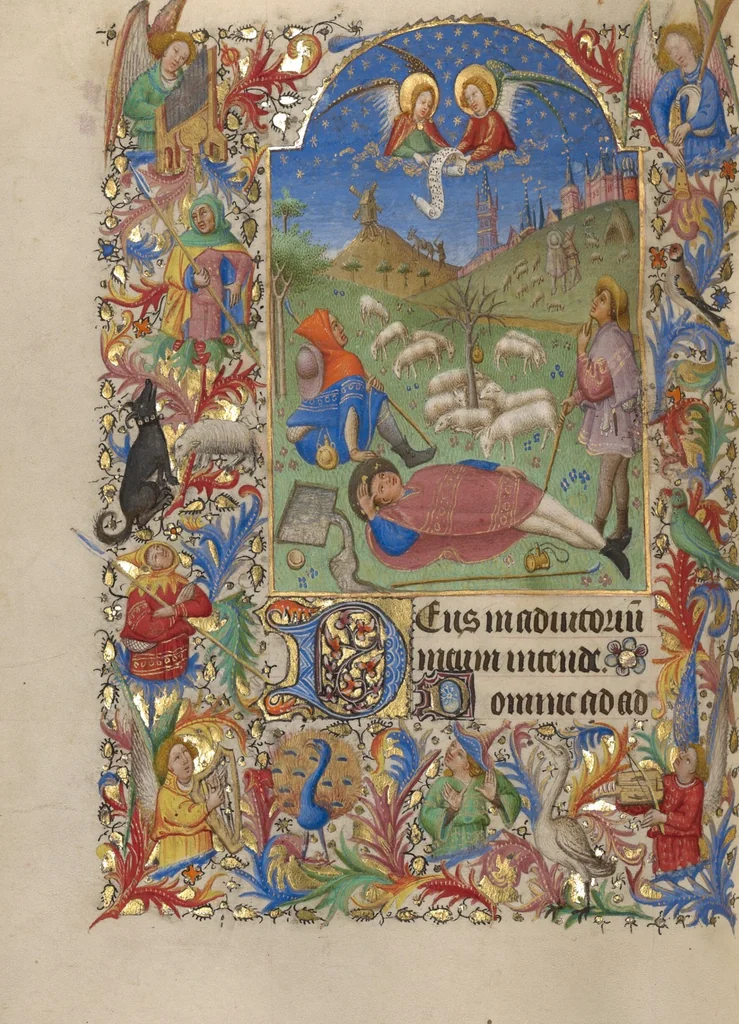 An illustration from Book of Hours, 1420, leaf 34