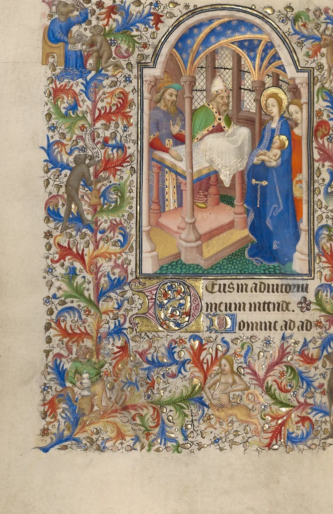 An illustration from Book of Hours, 1420, leaf 45