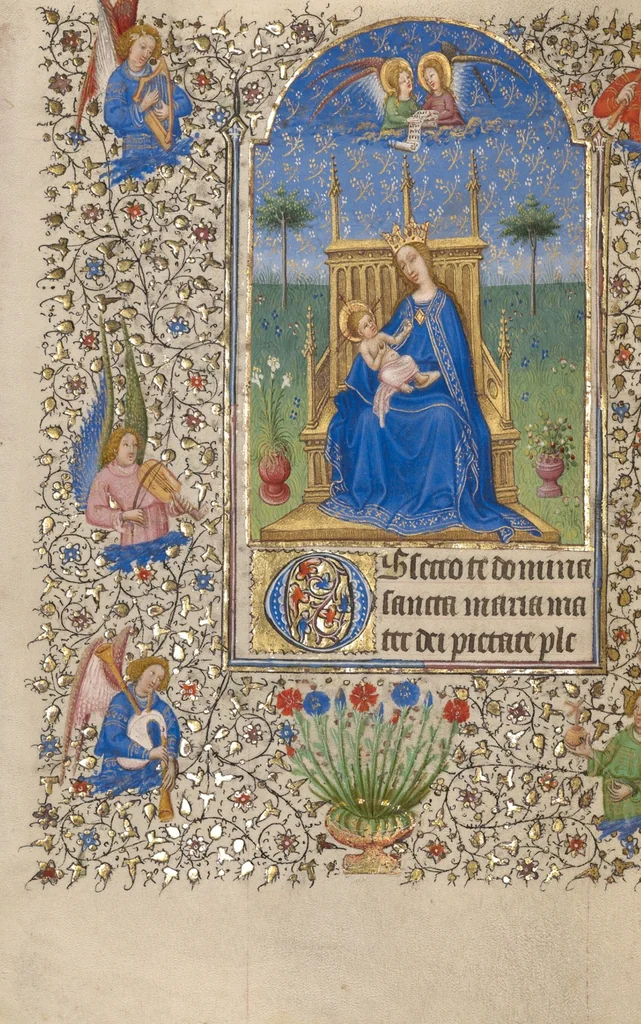 An illustration from Book of Hours, 1420, leaf 46