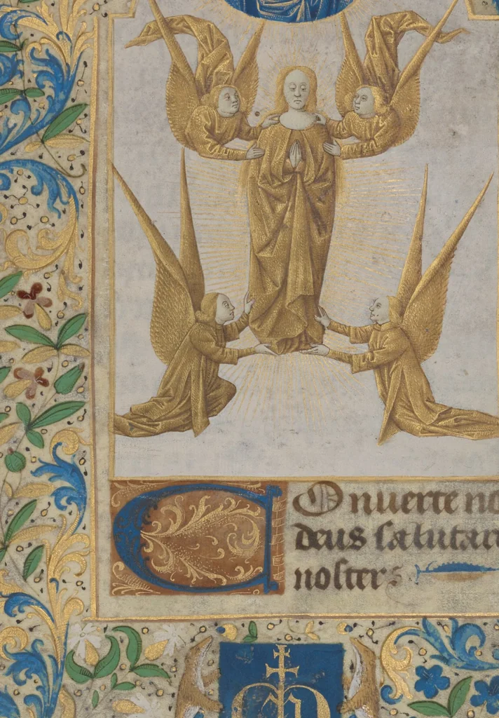 An illustration from Leaf from a Book of Hours, leaf 1