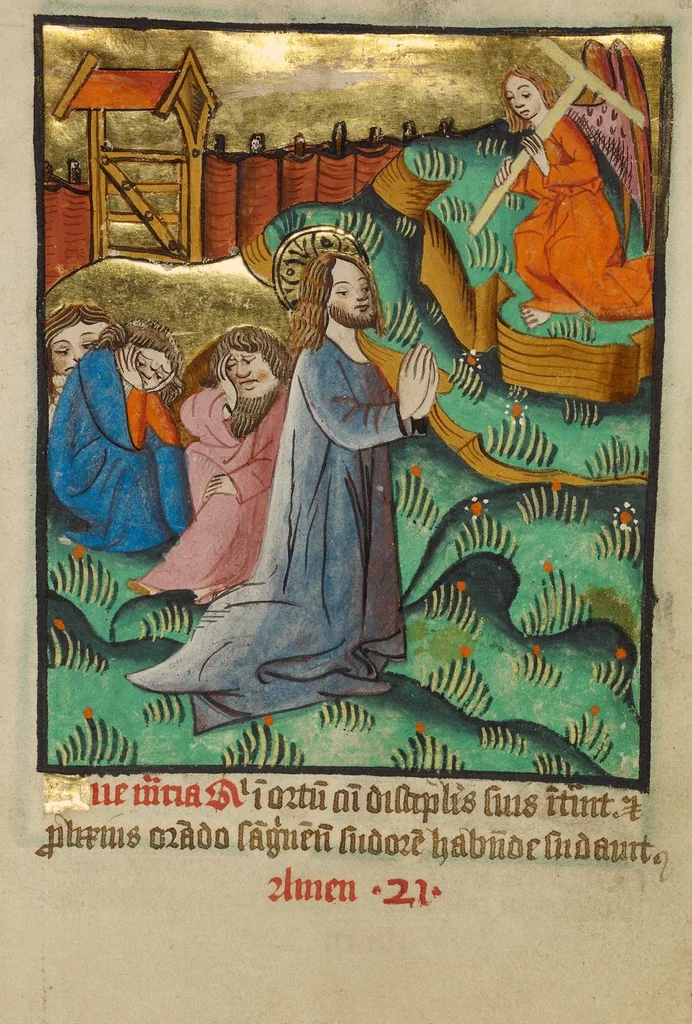 An illustration from Illustrated Vita Christi, with devotional supplements, 1190, leaf 140