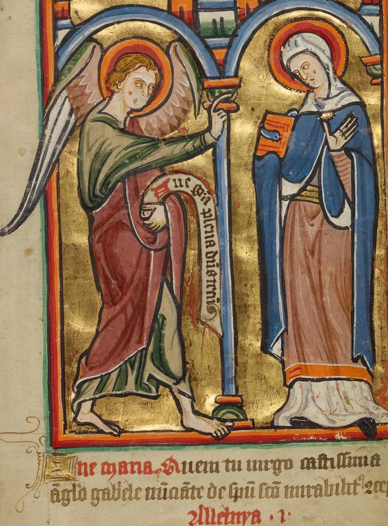 An illustration from Illustrated Vita Christi, with devotional supplements, 1190, leaf 142