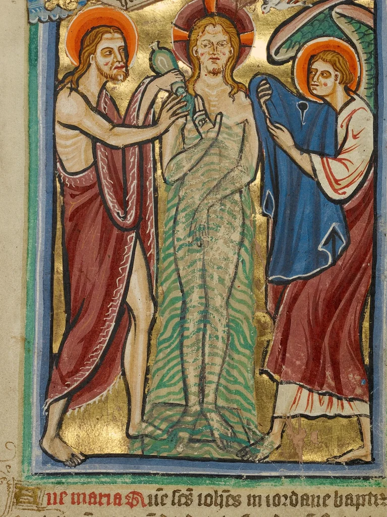 An illustration from Illustrated Vita Christi, with devotional supplements, 1190, leaf 145