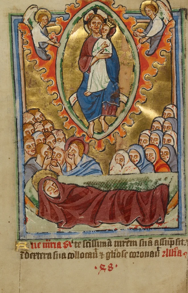 An illustration from Illustrated Vita Christi, with devotional supplements, 1190, leaf 151