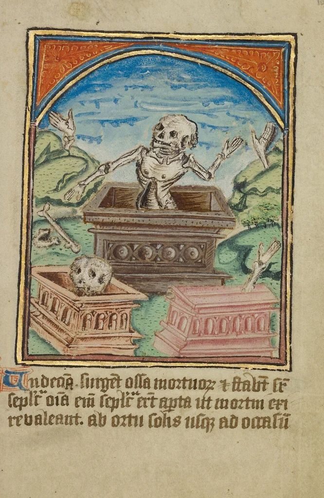 An illustration from Illustrated Vita Christi, with devotional supplements, 1190, leaf 156