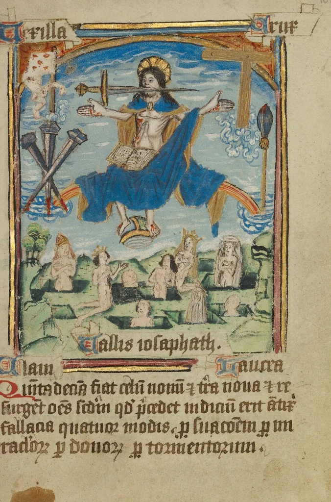 An illustration from Illustrated Vita Christi, with devotional supplements, 1190, leaf 160