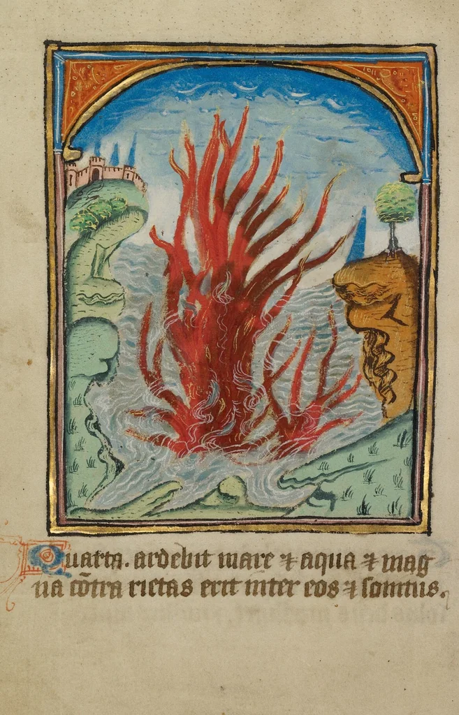An illustration from Illustrated Vita Christi, with devotional supplements, 1190, leaf 166