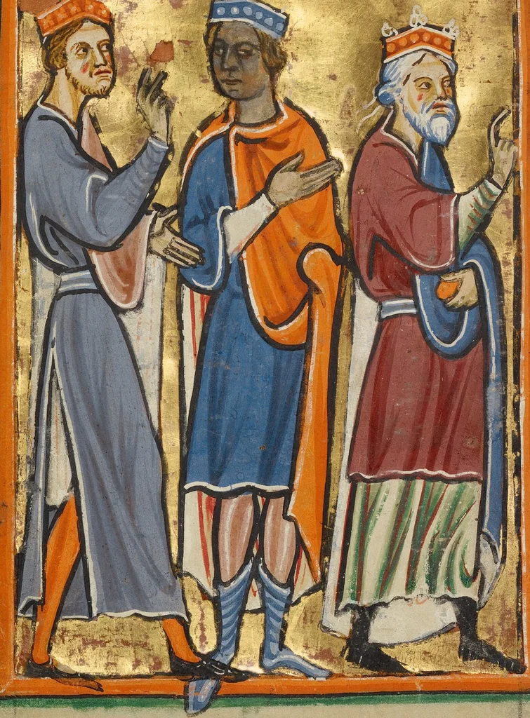 An illustration from Illustrated Vita Christi, with devotional supplements, 1190, leaf 175