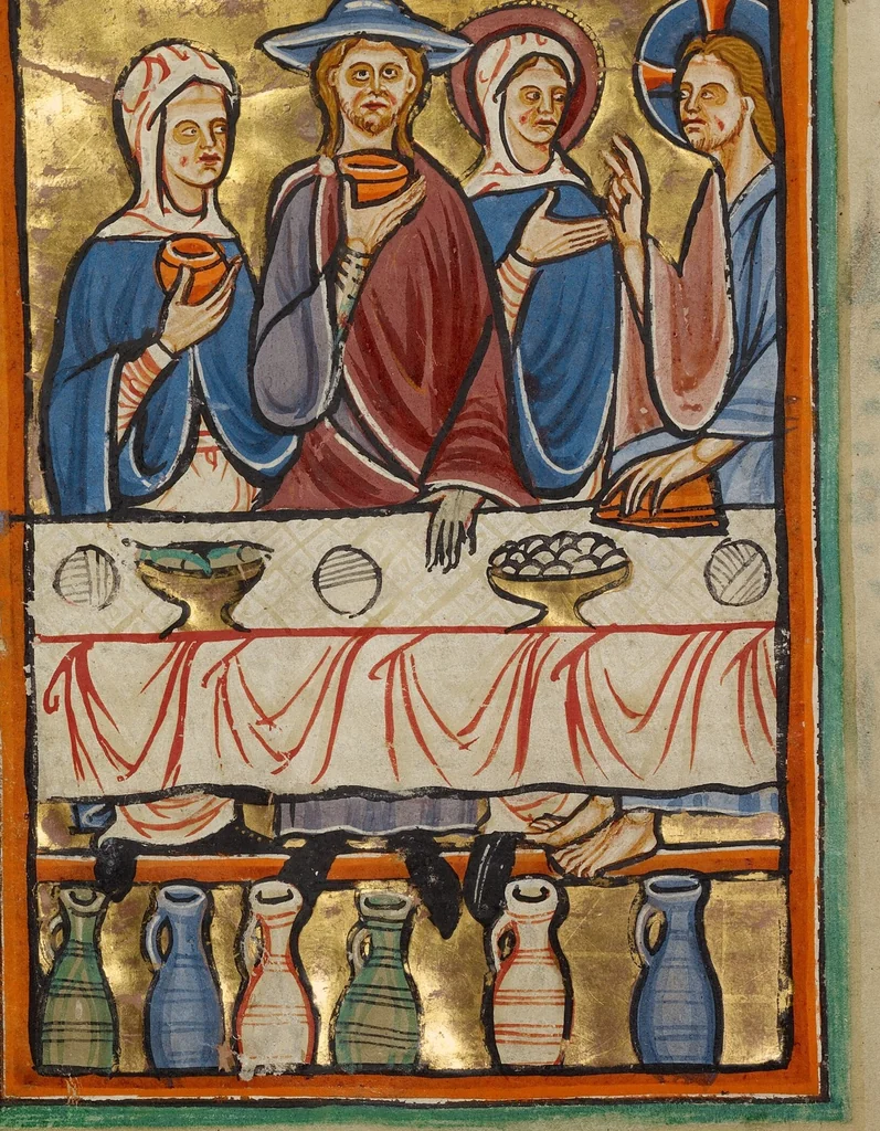 An illustration from Illustrated Vita Christi, with devotional supplements, 1190, leaf 177