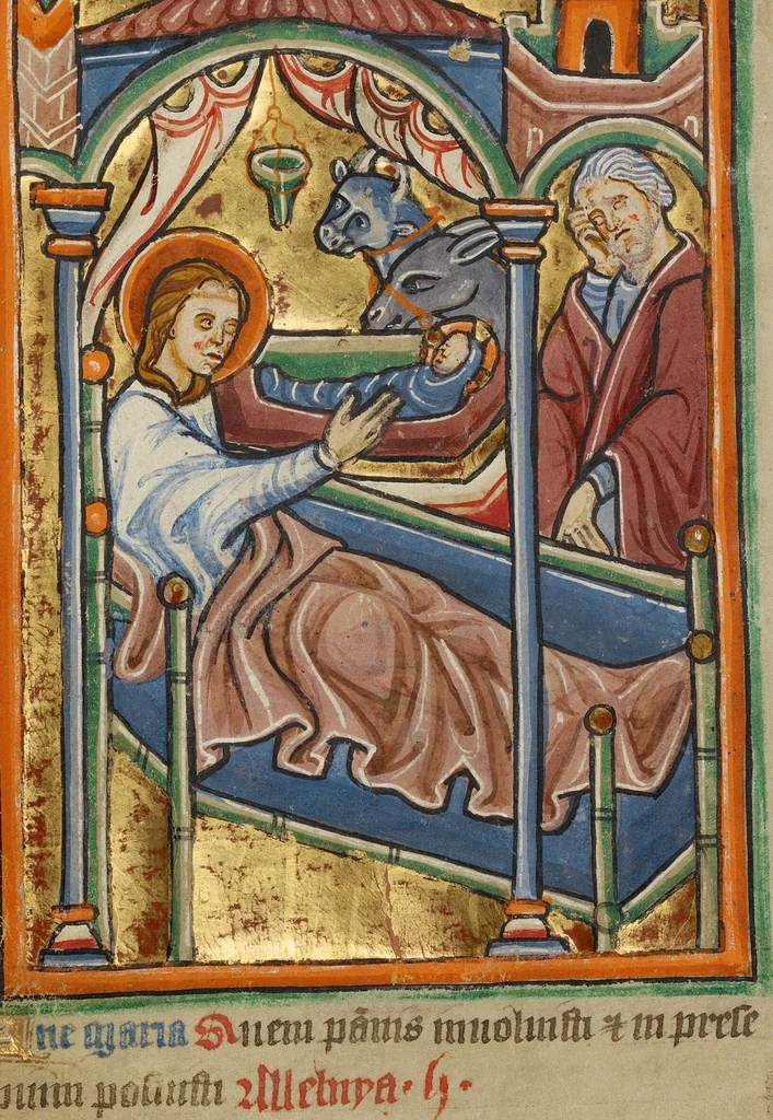 An illustration from Illustrated Vita Christi, with devotional supplements, 1190, leaf 183
