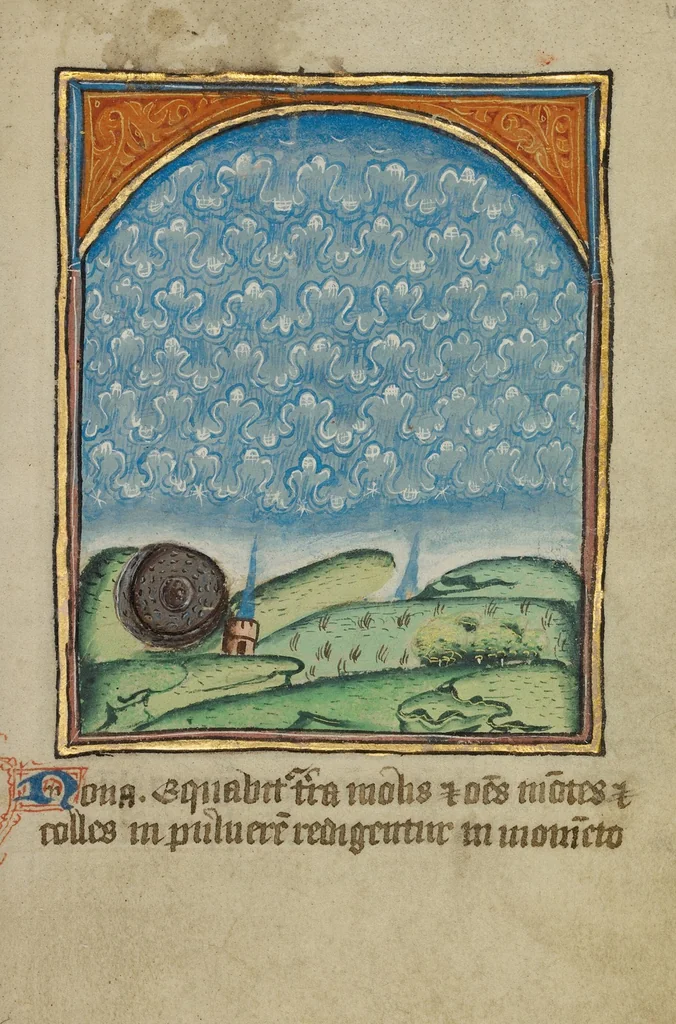 An illustration from Illustrated Vita Christi, with devotional supplements, 1190, leaf 184