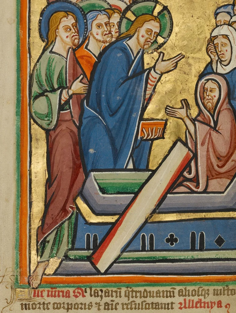 An illustration from Illustrated Vita Christi, with devotional supplements, 1190, leaf 188