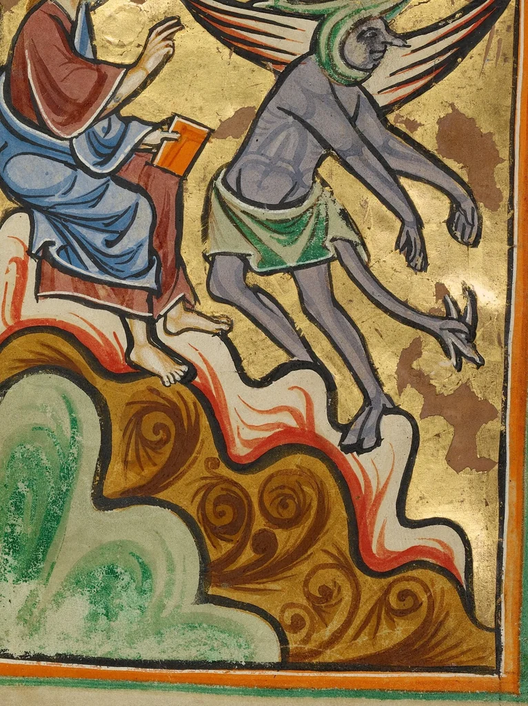 An illustration from Illustrated Vita Christi, with devotional supplements, 1190, leaf 202