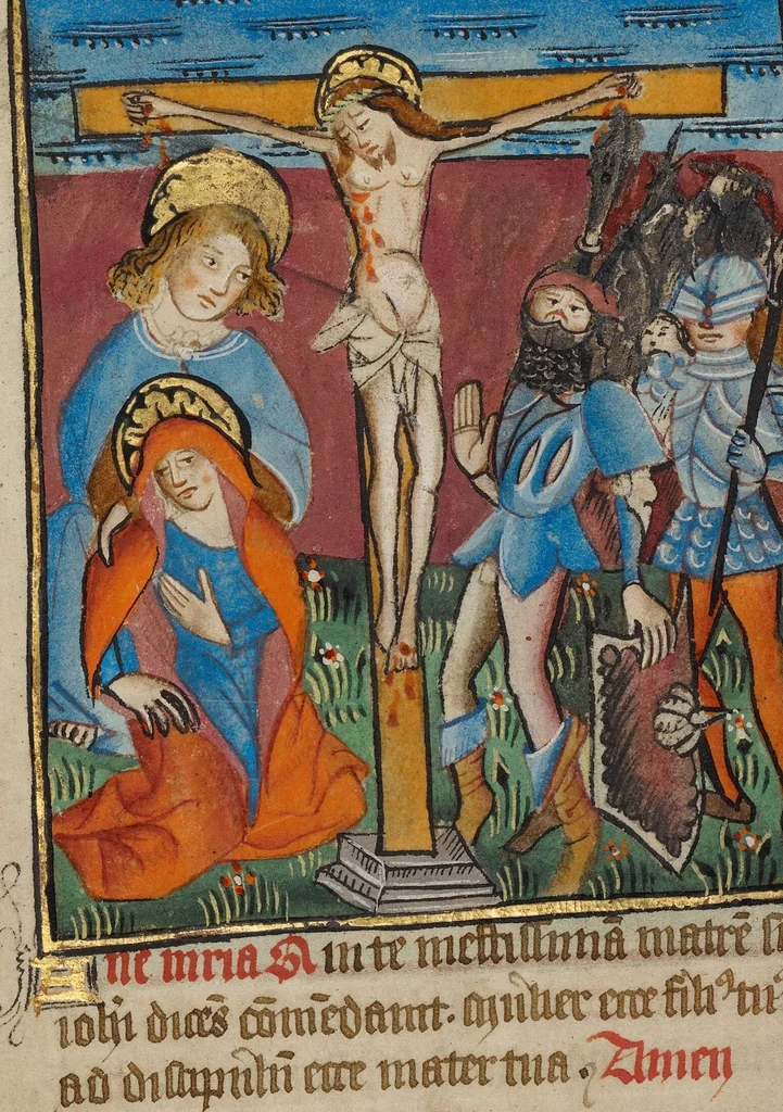 An illustration from Illustrated Vita Christi, with devotional supplements, 1190, leaf 207