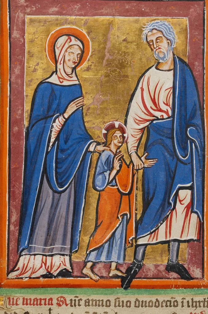 An illustration from Illustrated Vita Christi, with devotional supplements, 1190, leaf 21