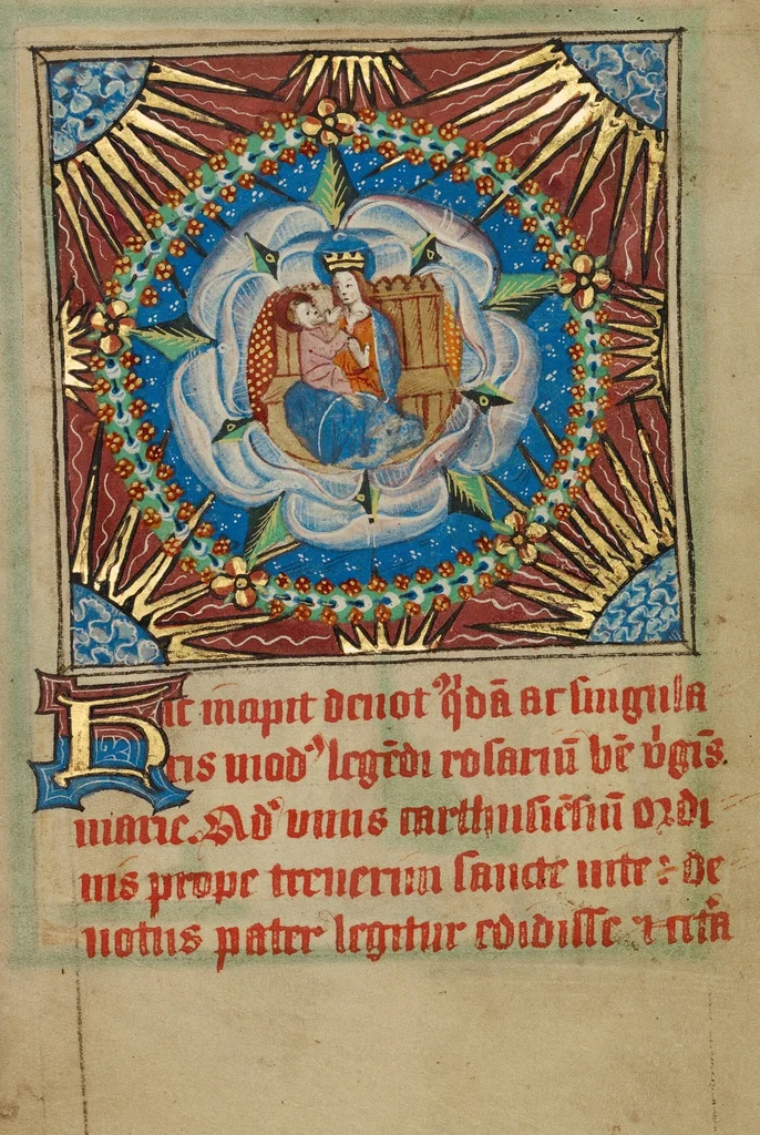 An illustration from Illustrated Vita Christi, with devotional supplements, 1190, leaf 211