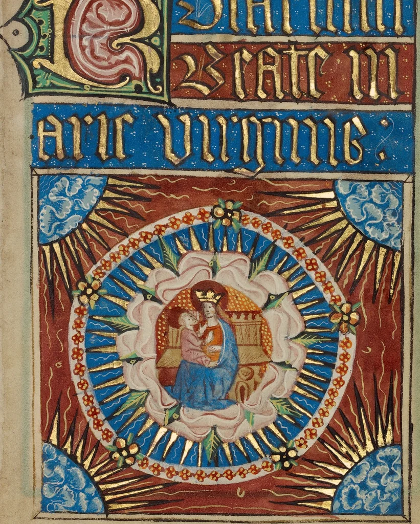 An illustration from Illustrated Vita Christi, with devotional supplements, 1190, leaf 212