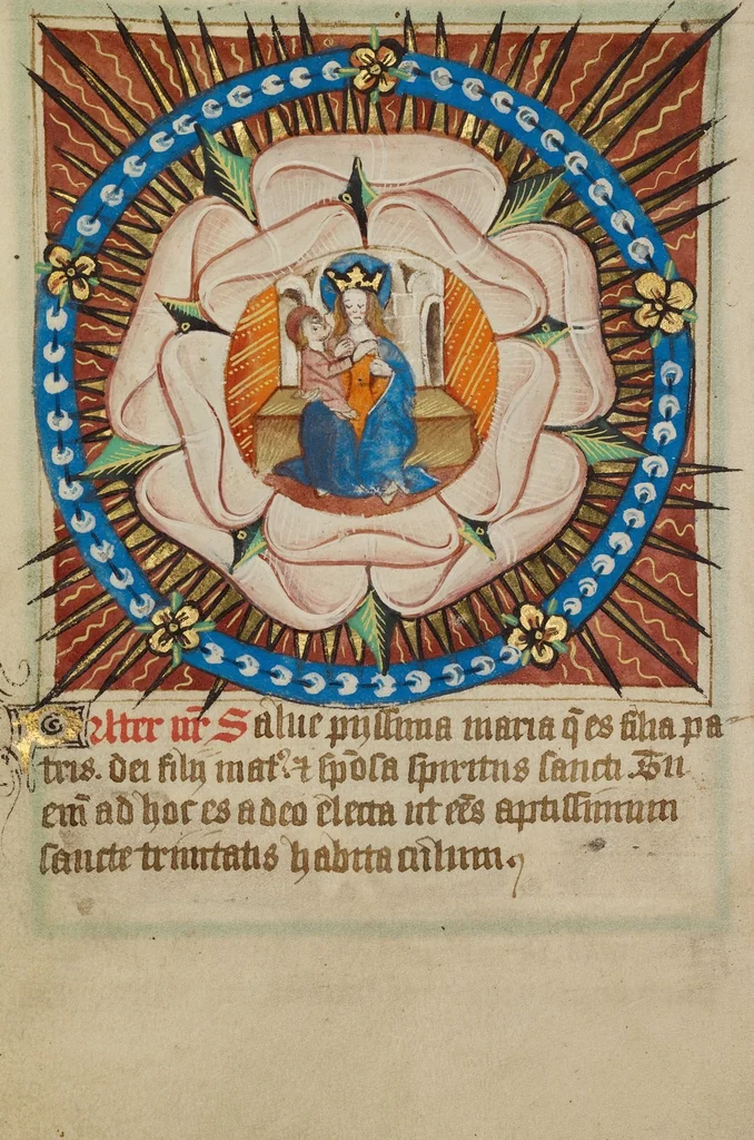 An illustration from Illustrated Vita Christi, with devotional supplements, 1190, leaf 213