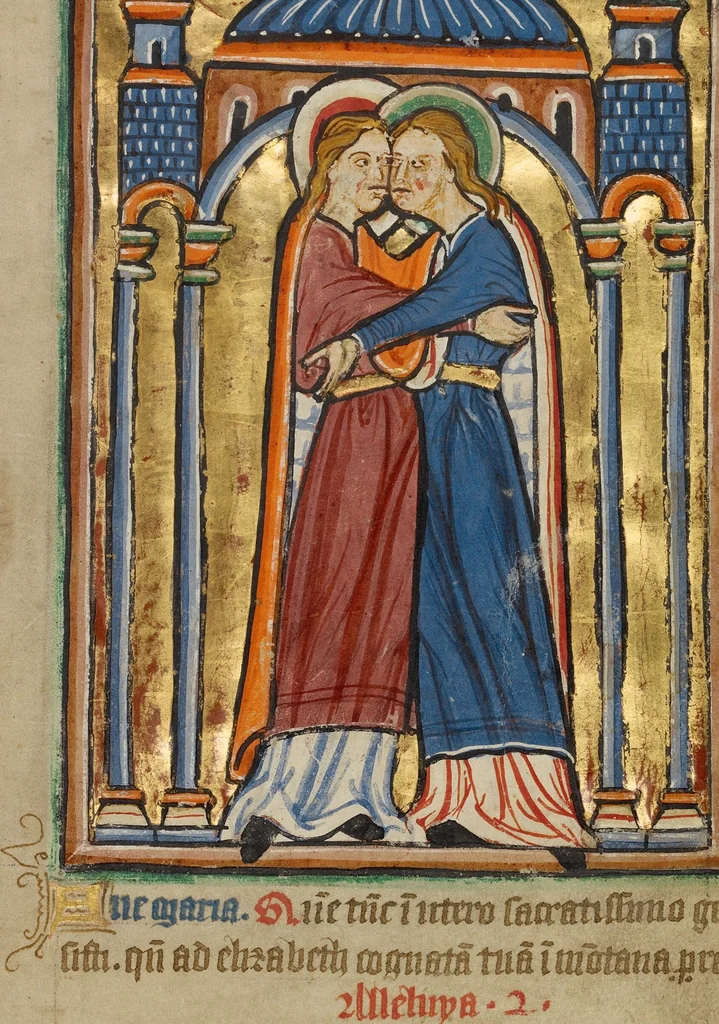 An illustration from Illustrated Vita Christi, with devotional supplements, 1190, leaf 215
