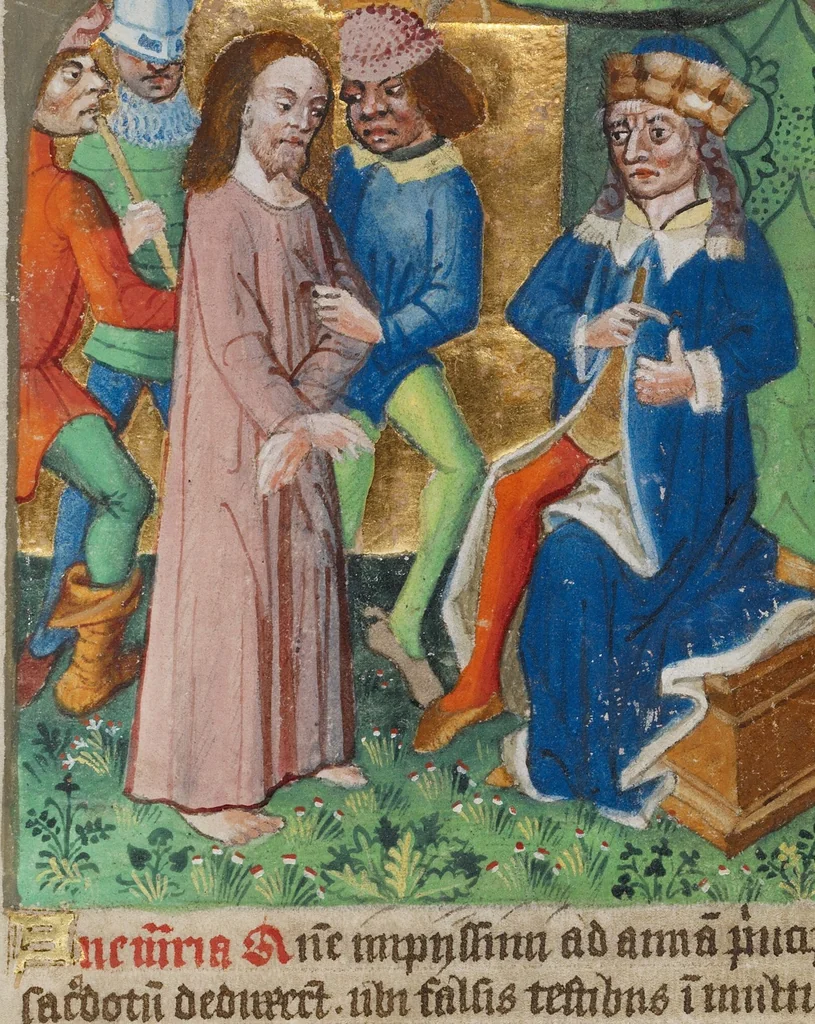 An illustration from Illustrated Vita Christi, with devotional supplements, 1190, leaf 25