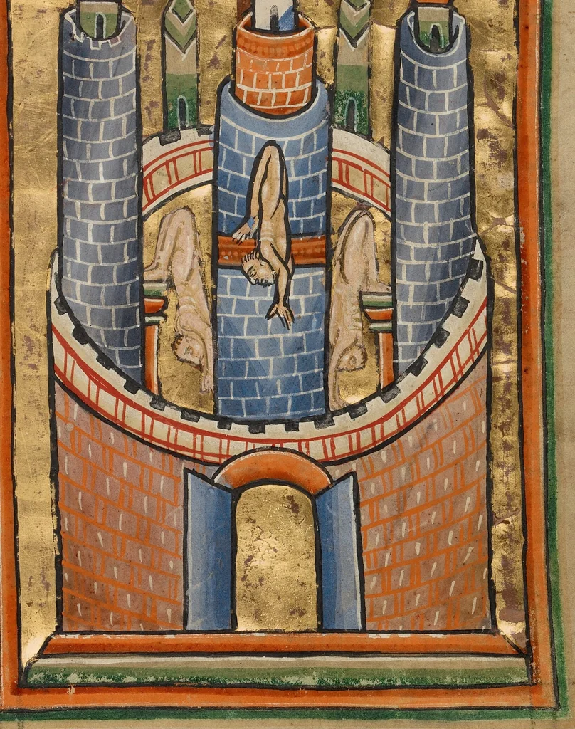 An illustration from Illustrated Vita Christi, with devotional supplements, 1190, leaf 97