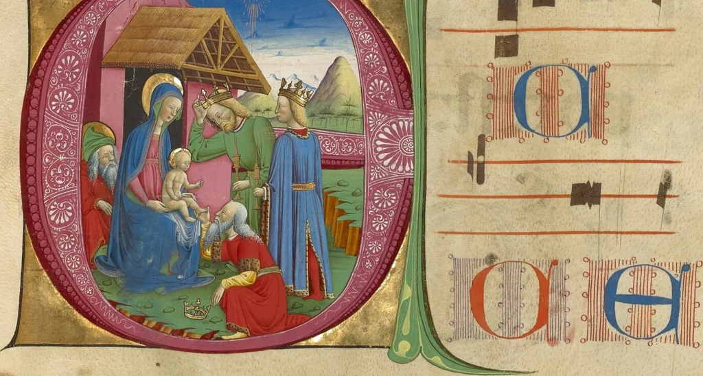 An illustration from Gradual, 1460, leaf 20
