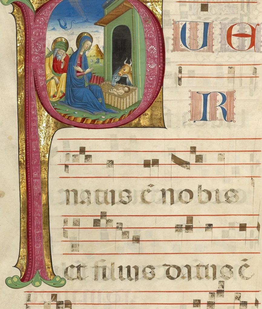 An illustration from Gradual, 1460, leaf 21