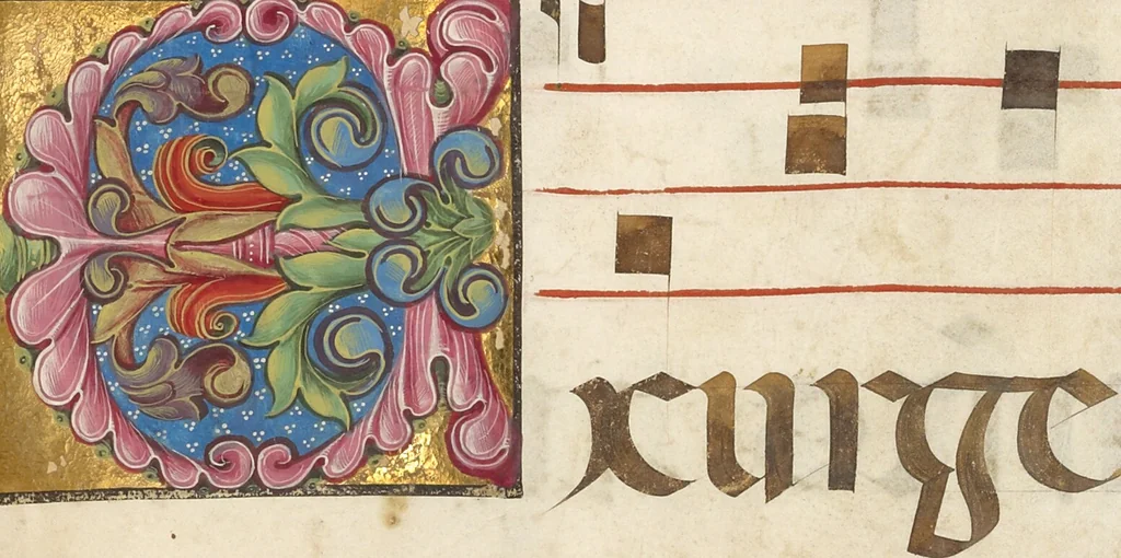 An illustration from Gradual, 1460, leaf 6