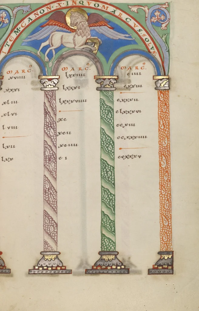 An illustration from Gospel Book, 1120, leaf 14
