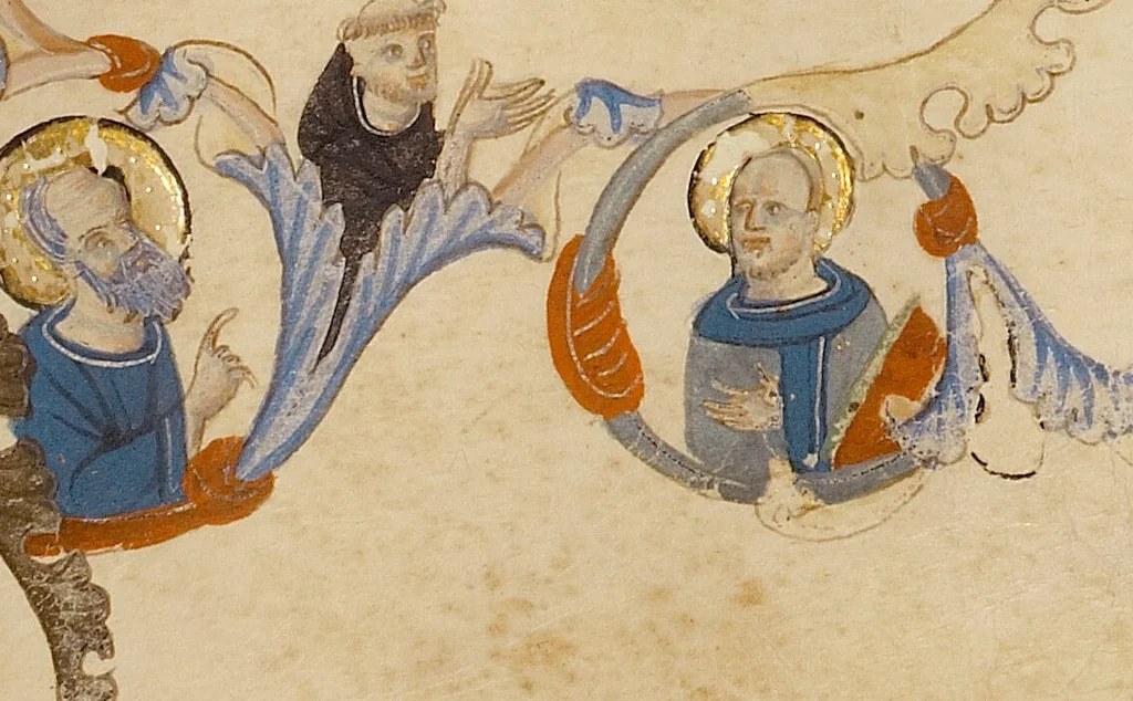 An illustration from Bible, 1280, leaf 45