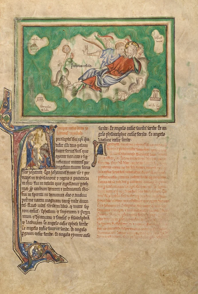 An illustration from Getty Apocalypse (Ms. Ludwig III 1 (83.MC.72)), 1255, leaf 11