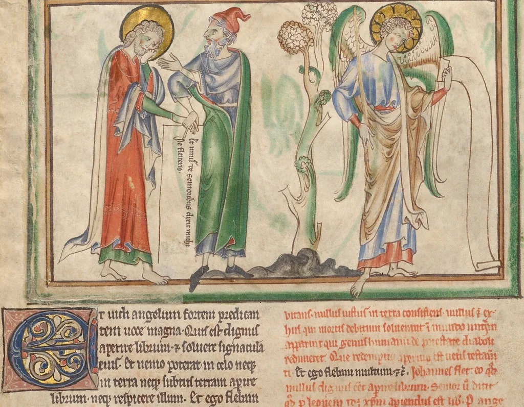 An illustration from Getty Apocalypse (Ms. Ludwig III 1 (83.MC.72)), 1255, leaf 12