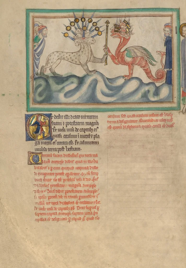 An illustration from Getty Apocalypse (Ms. Ludwig III 1 (83.MC.72)), 1255, leaf 26