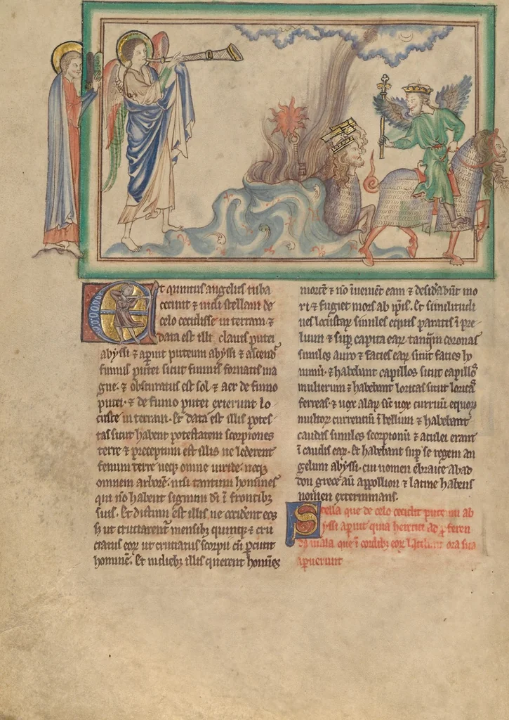 An illustration from Getty Apocalypse (Ms. Ludwig III 1 (83.MC.72)), 1255, leaf 33