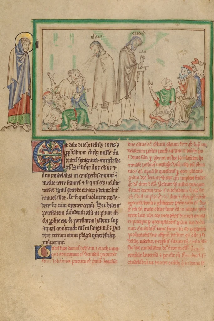 An illustration from Getty Apocalypse (Ms. Ludwig III 1 (83.MC.72)), 1255, leaf 75