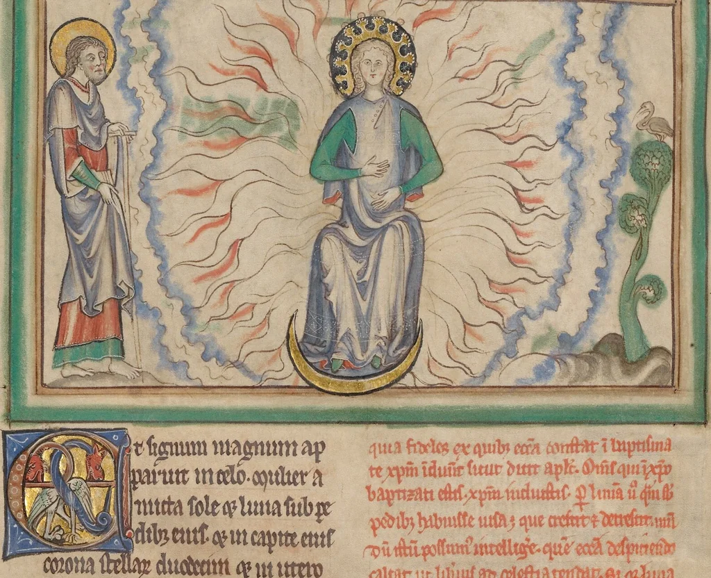 An illustration from Getty Apocalypse (Ms. Ludwig III 1 (83.MC.72)), 1255, leaf 81
