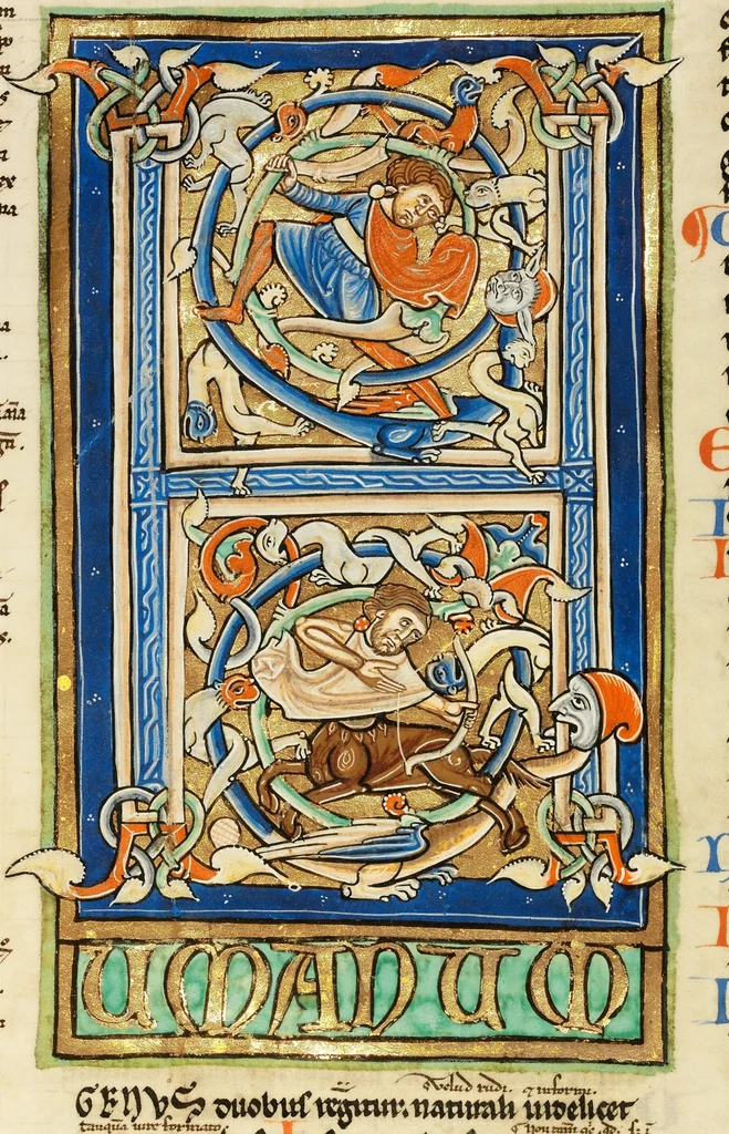 An illustration from Decretum, 1170, leaf 11