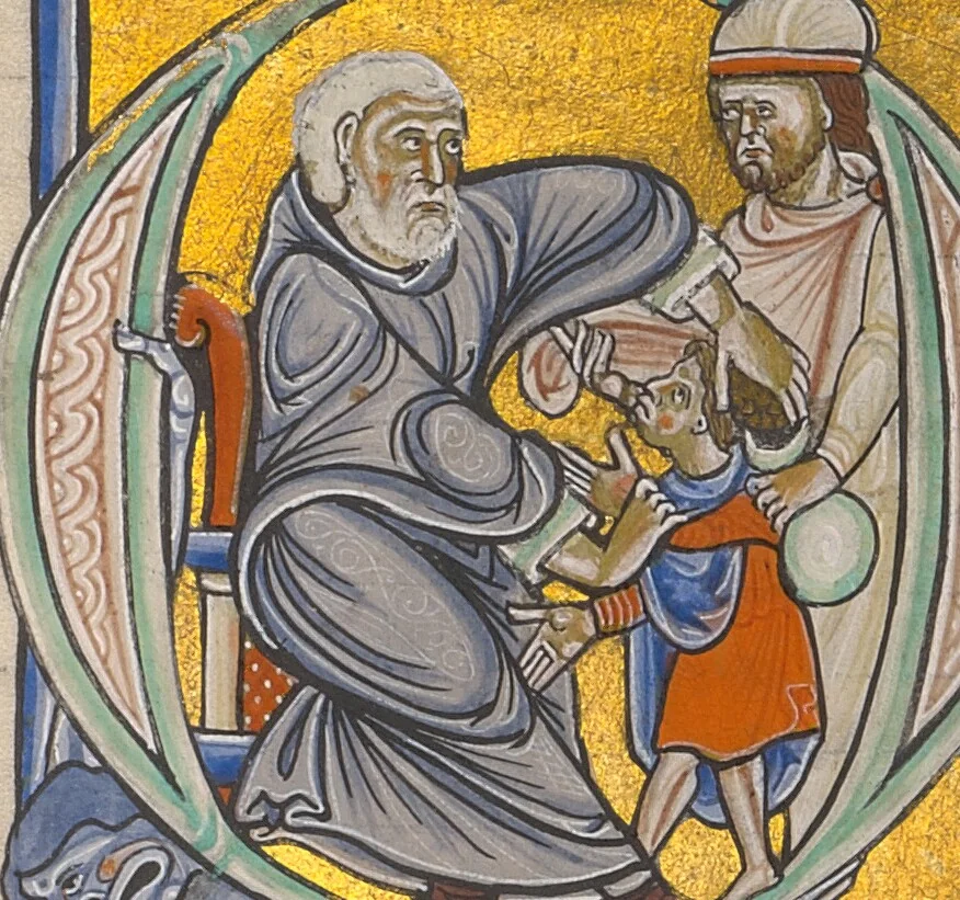 An illustration from Decretum, 1170, leaf 39