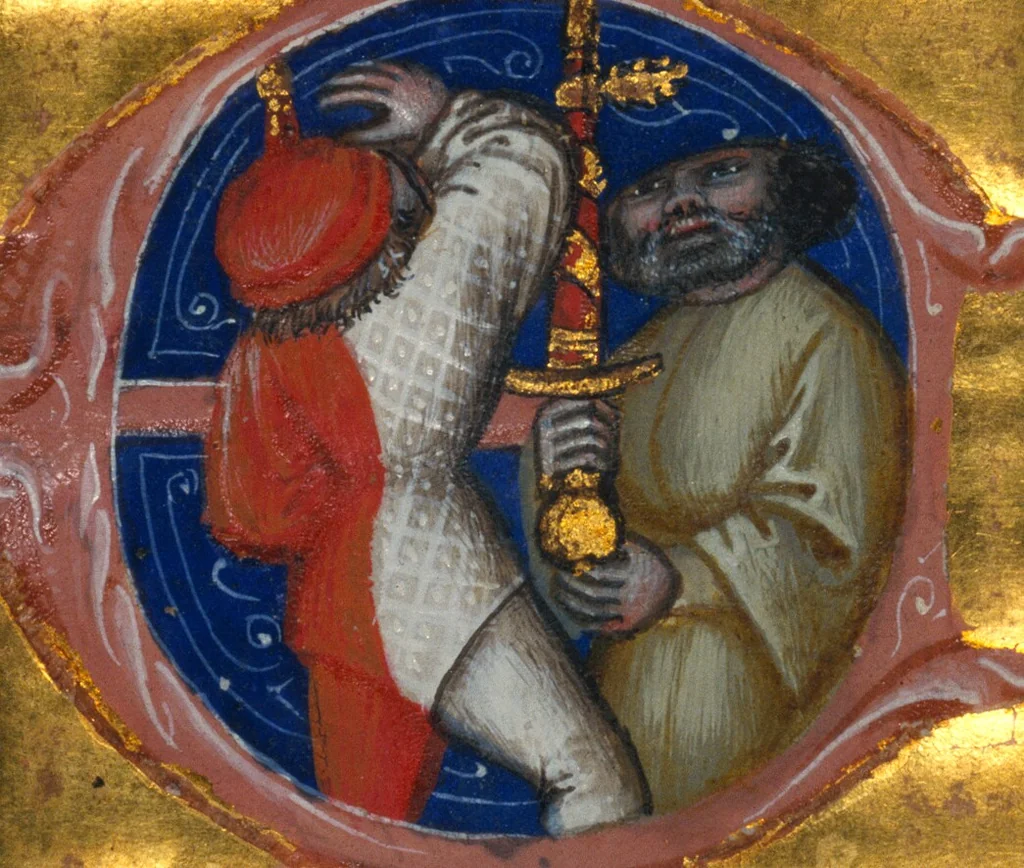 An illustration from Missal, 1389, leaf 89
