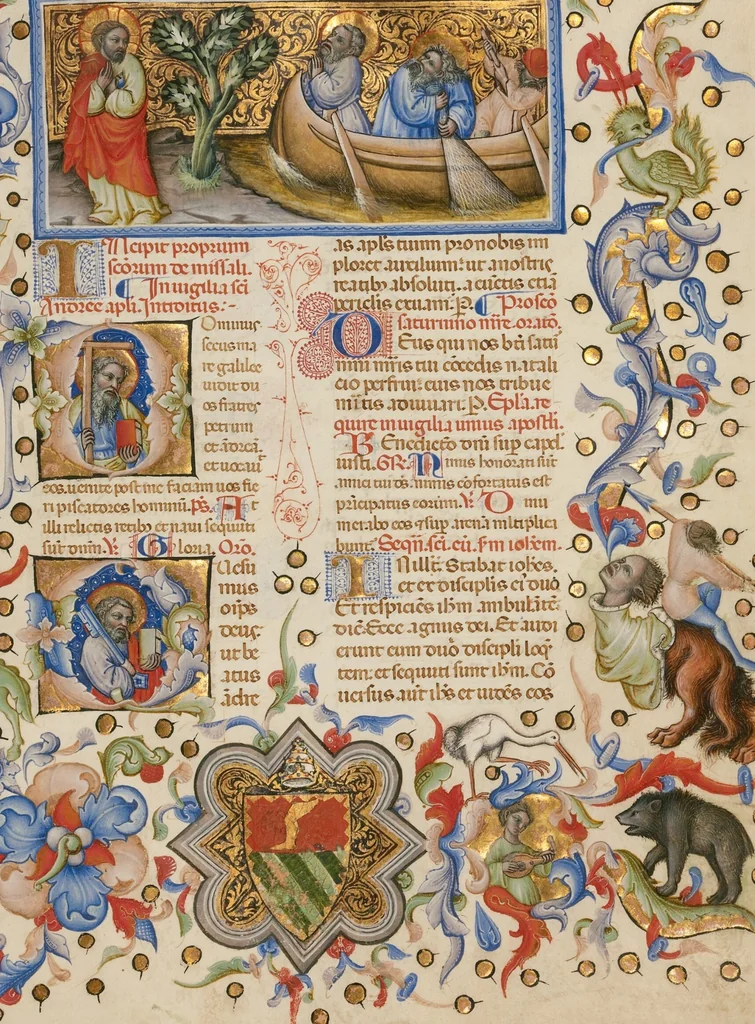 An illustration from Missal, 1389, leaf 94