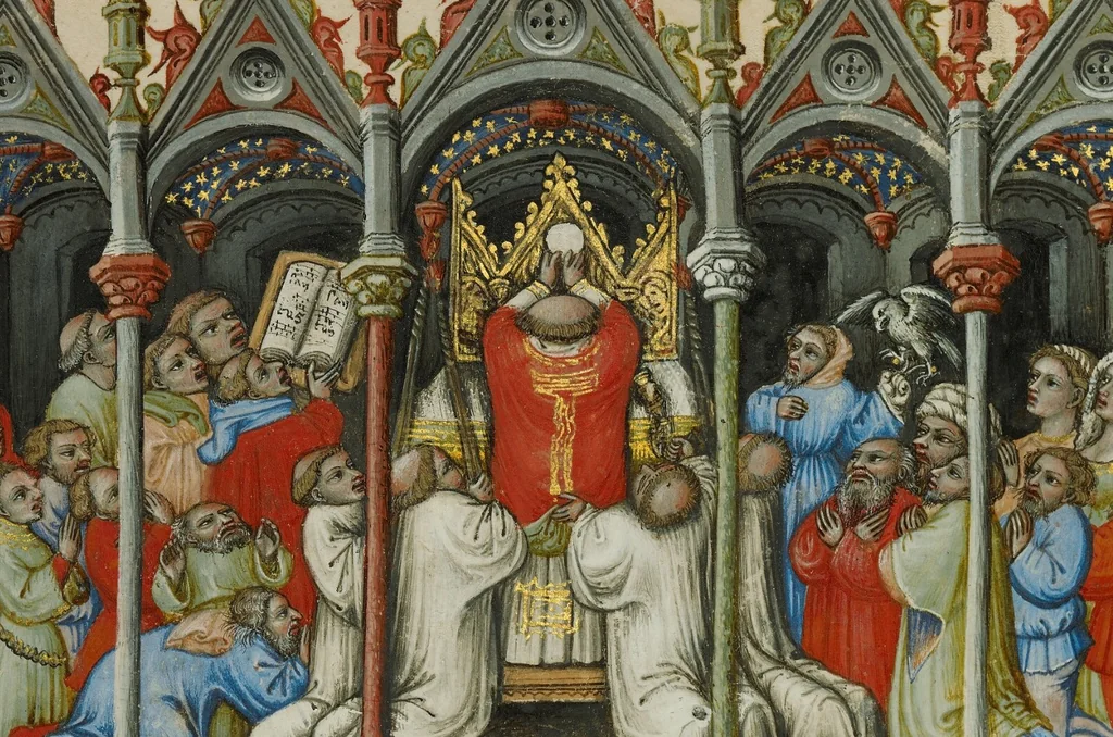 An illustration from Missal, 1389, leaf 96