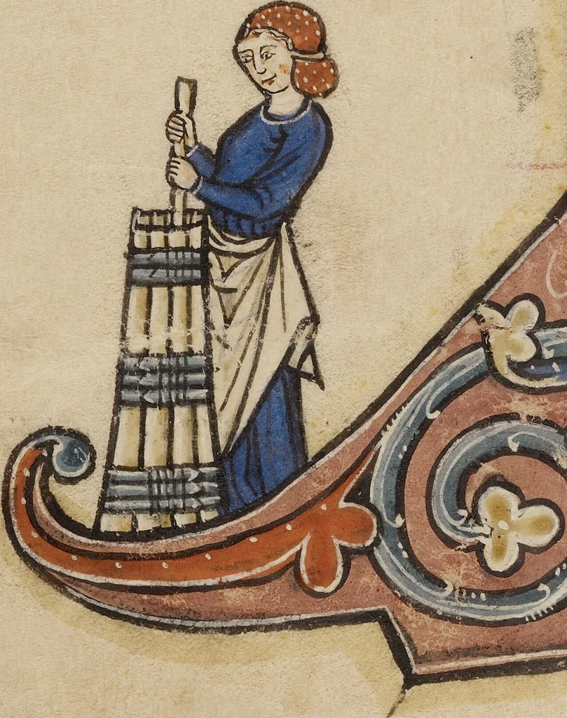 An illustration from Antiphonal, 1260, leaf 12