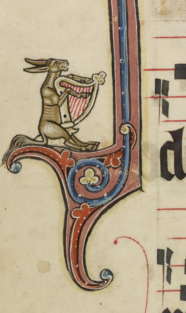 An illustration from Antiphonal, 1260, leaf 20
