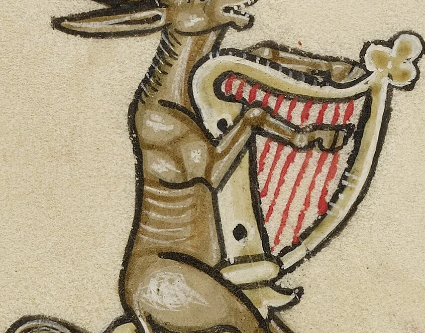 An illustration from Antiphonal, 1260, leaf 21